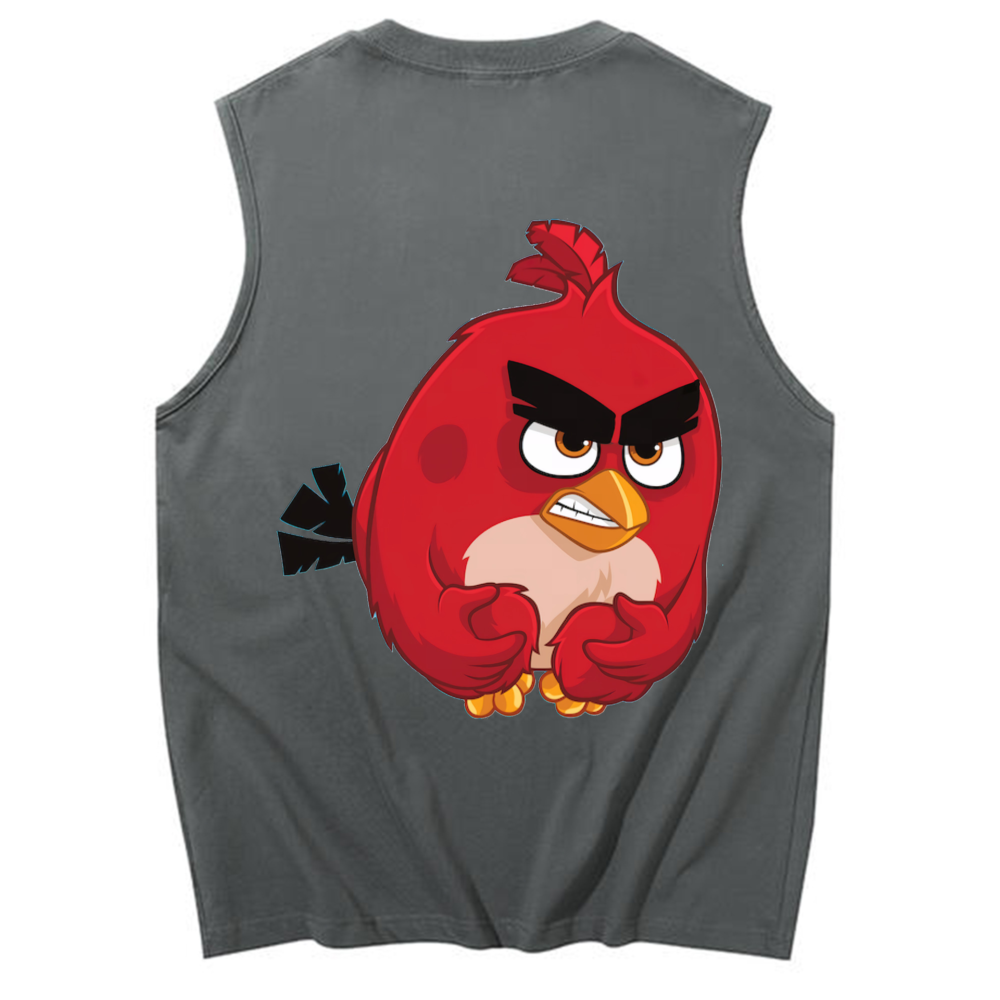 （画像用） Angry Birds アングリーバード コットン100％タンクトップ（背面プリント）
